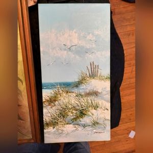 Beautiful hand painting over Seascape by Parsons